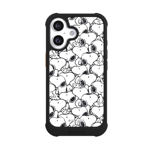 Apple iPhone 16 NIVOmax Snoopy Pattern Black And White