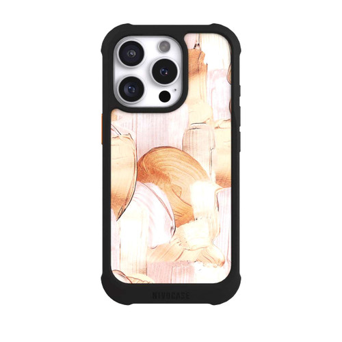 Apple iPhone 16 Pro NIVOmax White/Gold Brush Pattern