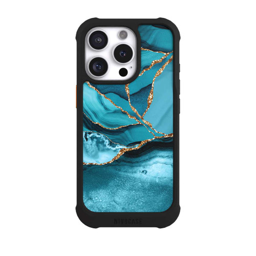 Apple iPhone 16 Pro NIVOmax Ice Blue Marble Landscape