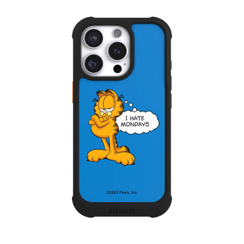 Apple iPhone 16 Pro NIVOmax Garfield I Hate Mondays Blue