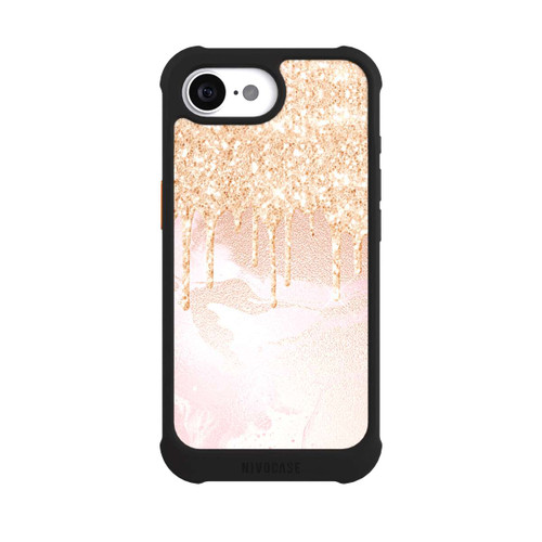 Apple iPhone 16e NIVOmax Rosegold Glitter Droplet Look
