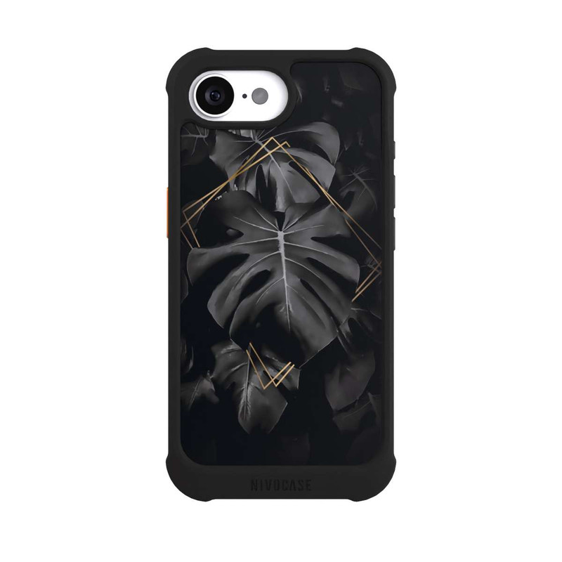 iPhone 16e NIVOmax Black Leaves