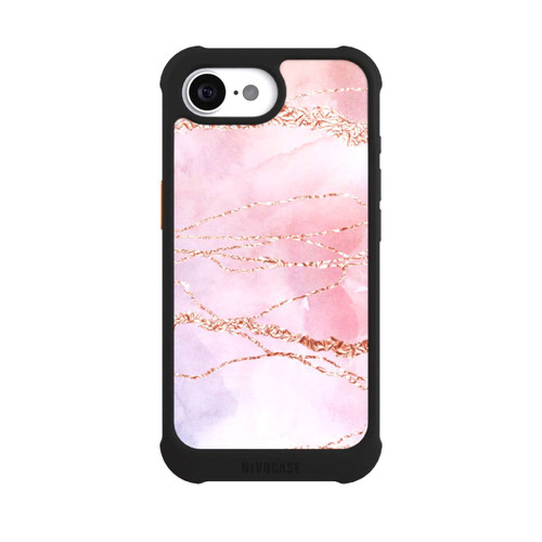 Apple iPhone 16e NIVOmax Glitter Look Pink Girly Marmor