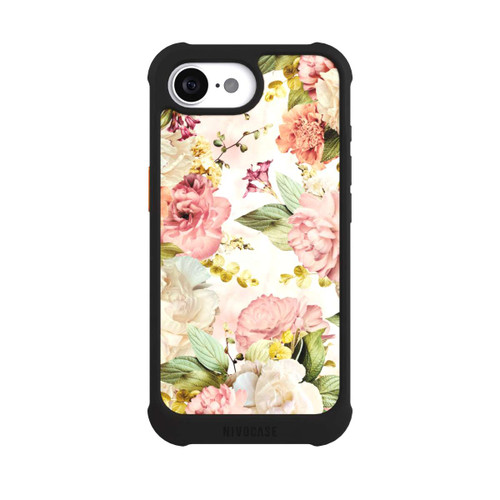 Apple iPhone 16e NIVOmax Flower Frame Peonies beige