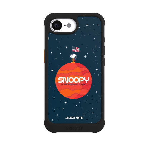 Apple iPhone 16e NIVOmax Snoopy Space Traveller Orange