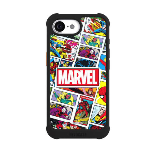 Apple iPhone 16e NIVOmax Marvel Comic Pattern