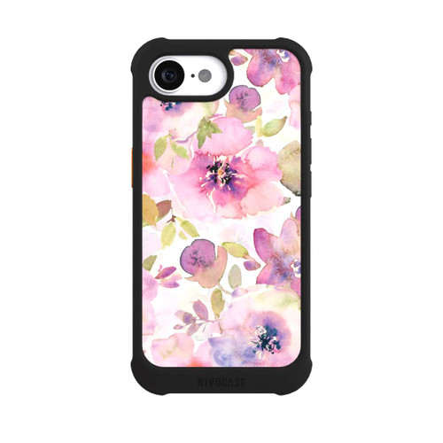 Apple iPhone 16e NIVOmax Pink Flowers Wallpaper