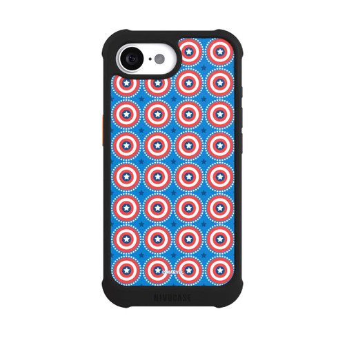 Apple iPhone 16e NIVOmax Captain American Shield Pattern
