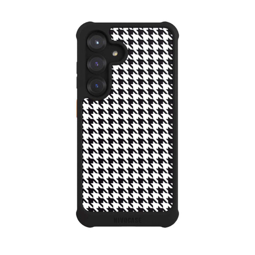 Samsung Galaxy S25 NIVOmax Houndstooth black-white