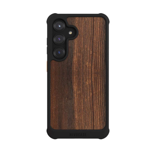 Samsung Galaxy S25 NIVOmax Walnut Wood Look