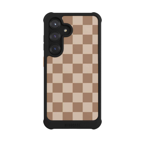 Samsung Galaxy S25 NIVOmax Brown check