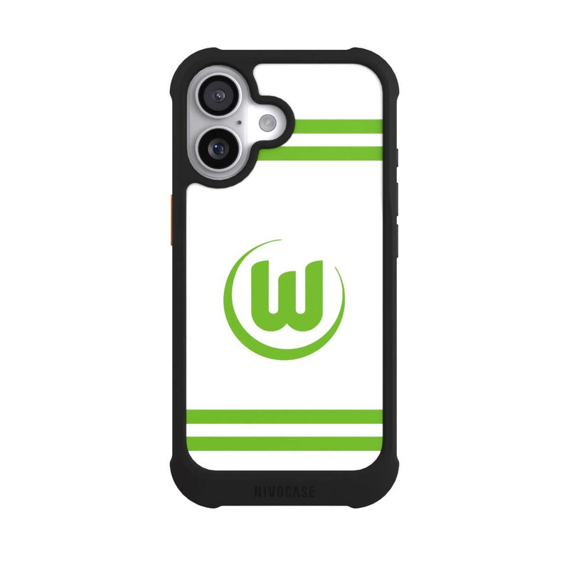 iPhone 17 NIVOmax VfL Wolfsburg Banderole Weiß