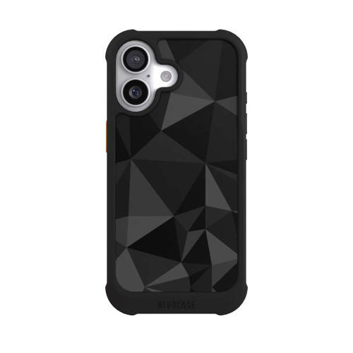 Apple iPhone 17 NIVOmax Polygon Pattern Black