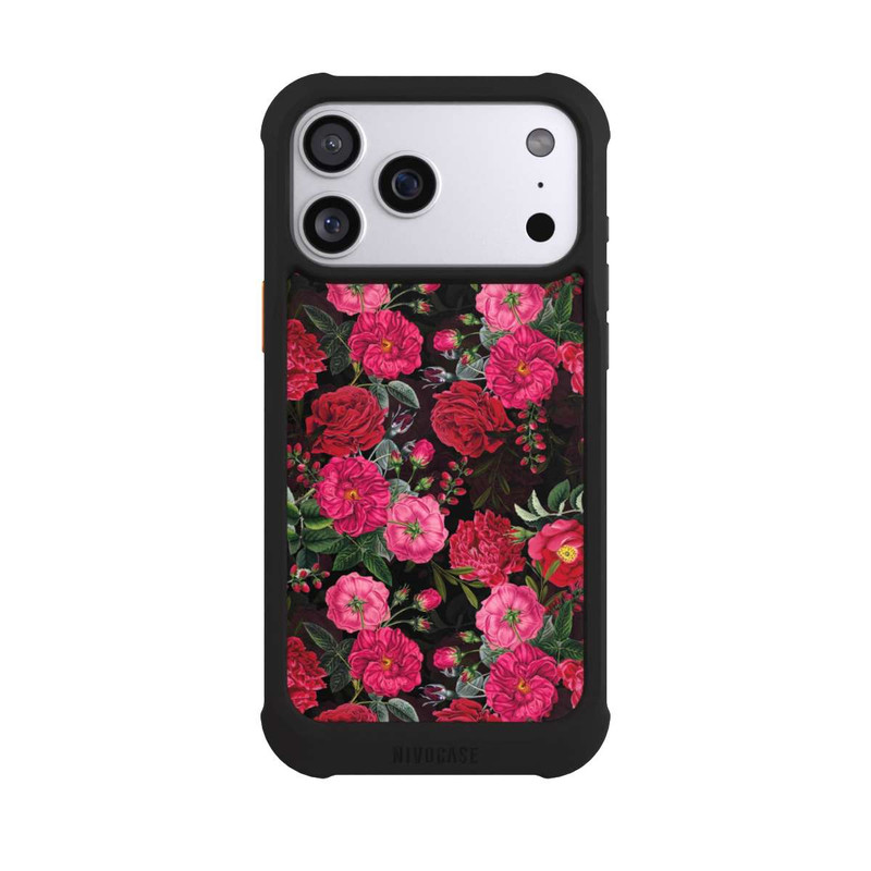 iPhone 17 Pro Max NIVOmax Pink and Red Flowers