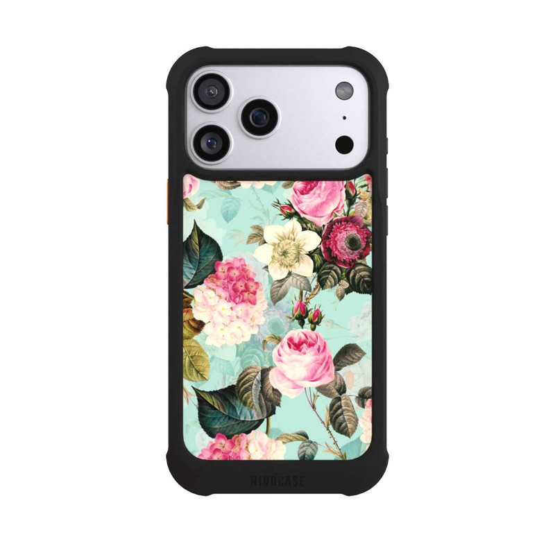 iPhone 17 Pro Max NIVOmax Turquoise Wallpaper Roses