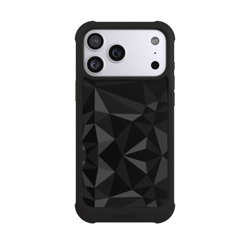 Apple iPhone 17 Pro Max NIVOmax Polygon Pattern Black
