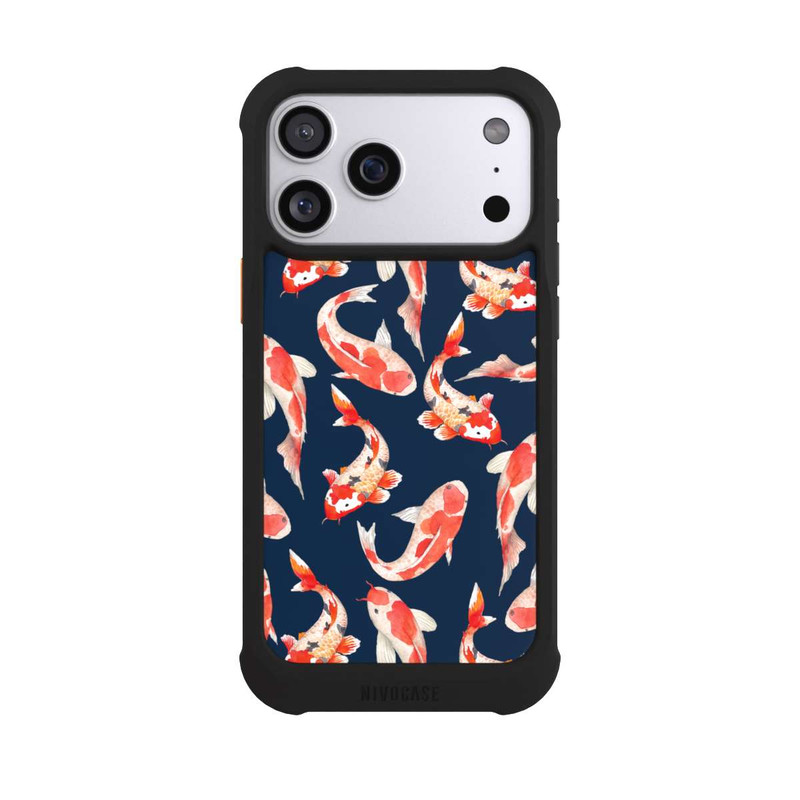 iPhone 17 Pro Max NIVOmax Coral Fish on Blue Background