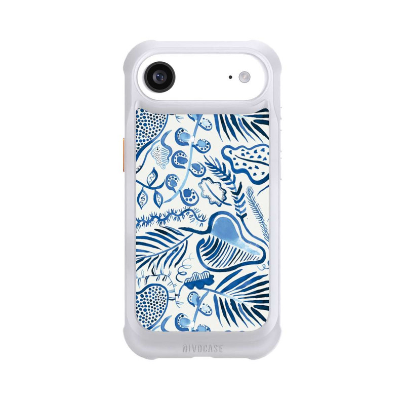 iPhone Air NIVOmax Tropical Forest Leaves Blue