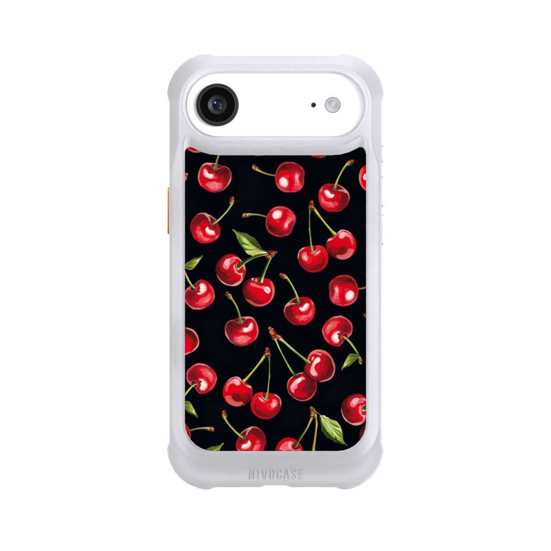 iPhone Air NIVOmax Cherry Pattern Black with AI