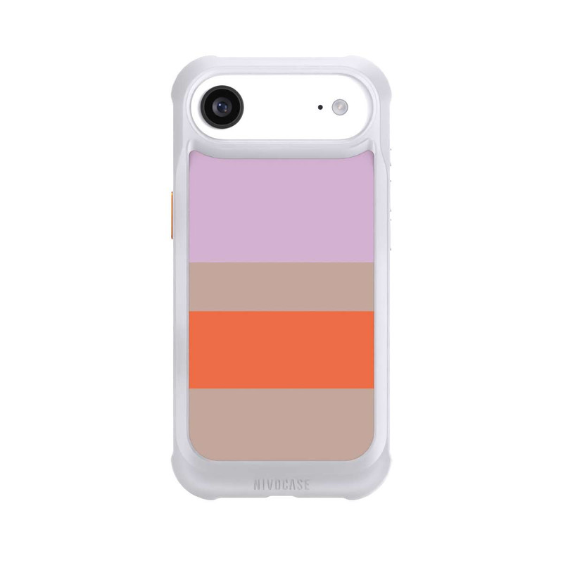 iPhone Air NIVOmax Moca Lila Orange Stripes
