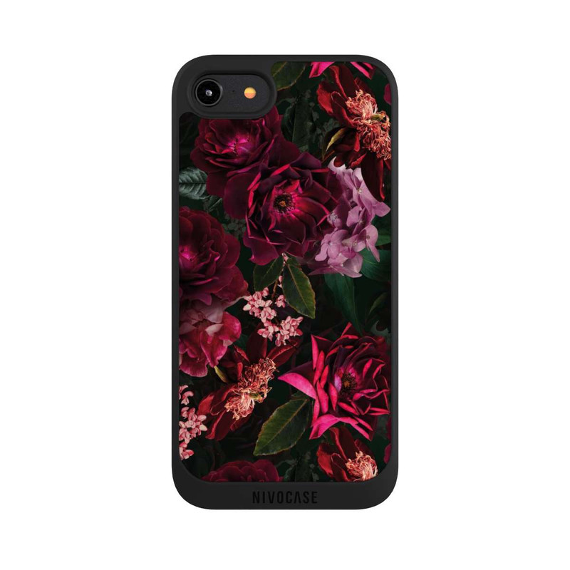 iPhone 7 NIVOpure Dark Red and Pink Flowers