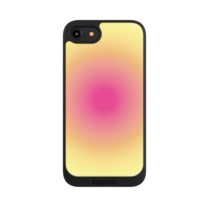 iPhone 7 NIVOpure Aura yellow pink circle