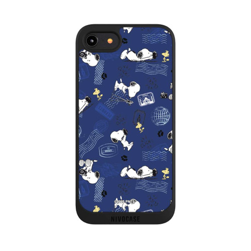 Apple iPhone 7 NIVOpure Peanuts Travel Stamps Pattern Blue