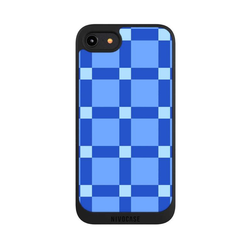 iPhone 7 NIVOpure Big Blue Checked Pattern