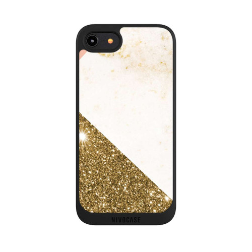 Apple iPhone 8 NIVOpure Gold Look Marble Collage