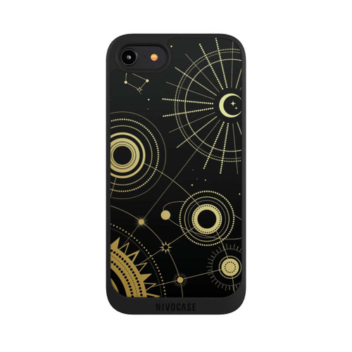 Apple iPhone 8 NIVOpure Black and Gold Look Abstract
