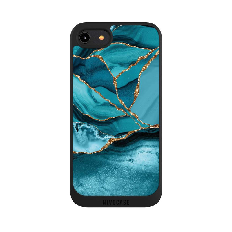 iPhone 8 NIVOpure Ice Blue Marble Landscape