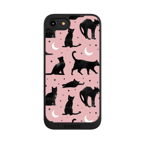 Apple iPhone 8 NIVOpure Cats And Moon On Pink