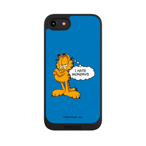 Apple iPhone 8 NIVOpure Garfield I Hate Mondays Blue