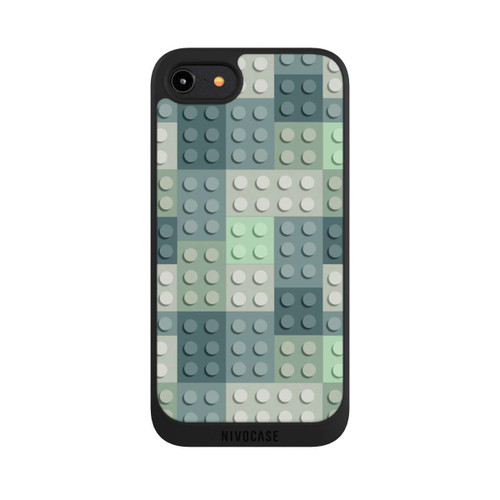 Apple iPhone 8 NIVOpure Green Blocks Pattern