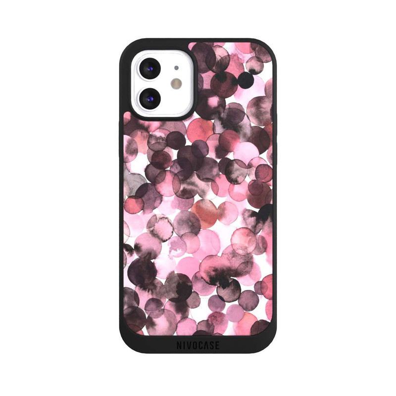 iPhone 12 NIVOpure Purple Dots Watercolor