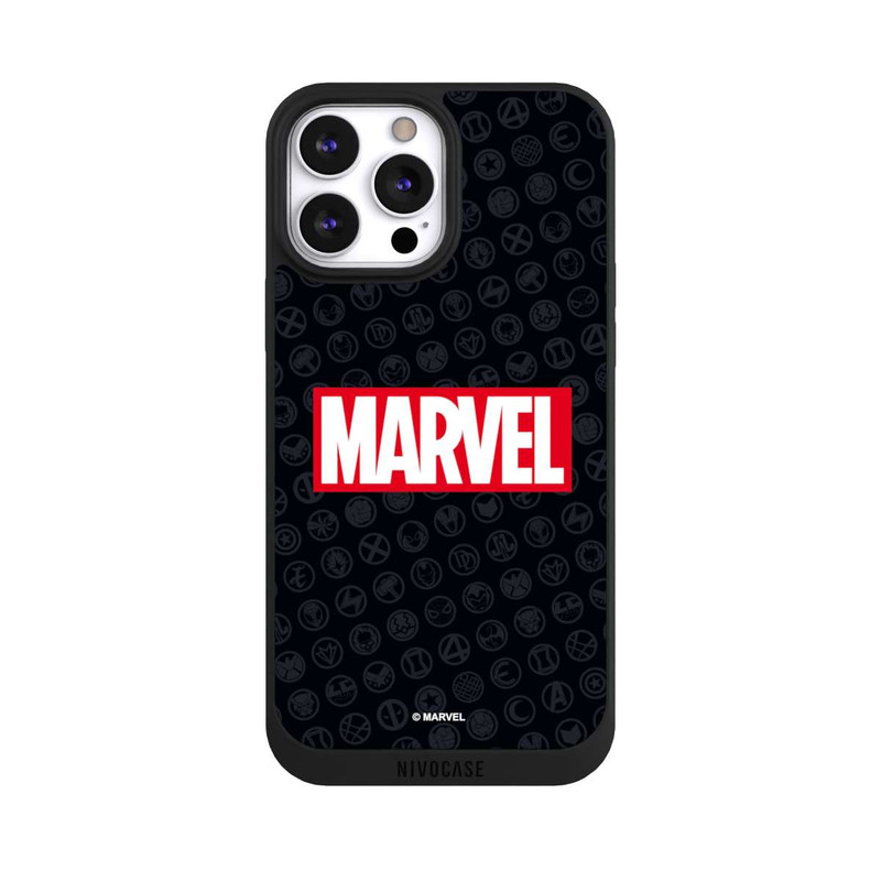 iPhone 13 Pro Max NIVOpure Marvel Logo Black Red 
