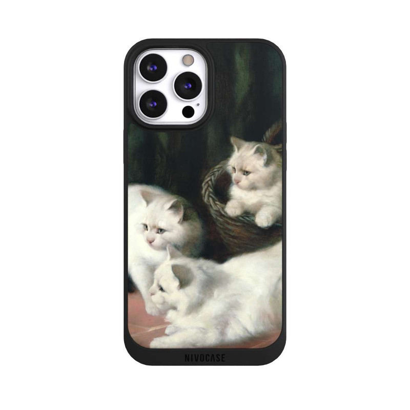 iPhone 13 Pro Max NIVOpure Three White Angora Kittens