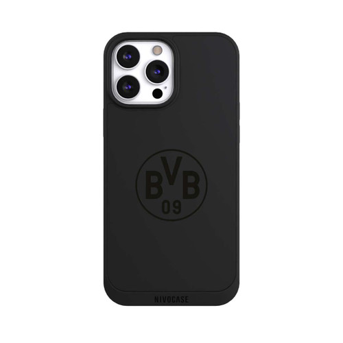 Apple iPhone 13 Pro Max NIVOpure BVB Logo Schwarz Transparent