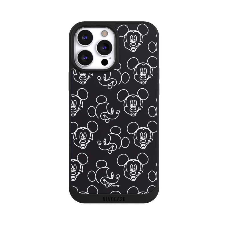 iPhone 13 Pro Max NIVOpure Disney Mickey Muster Schwarz