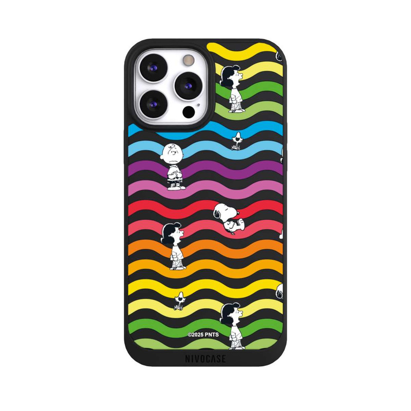 iPhone 13 Pro Max NIVOpure Snoopy Pattern Rainbow Transparent
