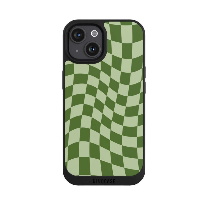 iPhone 15 NIVOpure Damier vert
