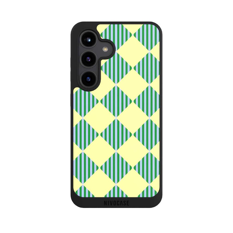 Galaxy S24 NIVOpure Diamond Pattern Yellow Green