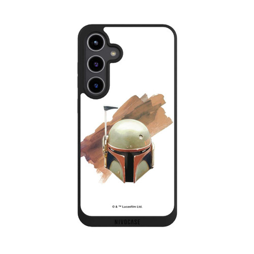 Samsung Galaxy S24+ NIVOpure Casque Boba Fett Blanc