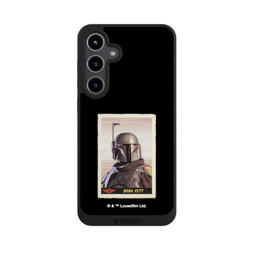 Samsung Galaxy S24+ NIVOpure Boba Fett Badges Schwarzer Hintergrund