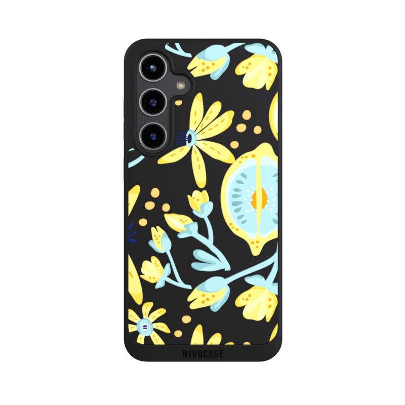 Galaxy S24 + NIVOpure Lemon Summer Pattern Transparent Yellow