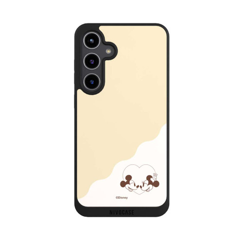 Samsung Galaxy S24+ NIVOpure Mickey and Minnie Love Heart Beige