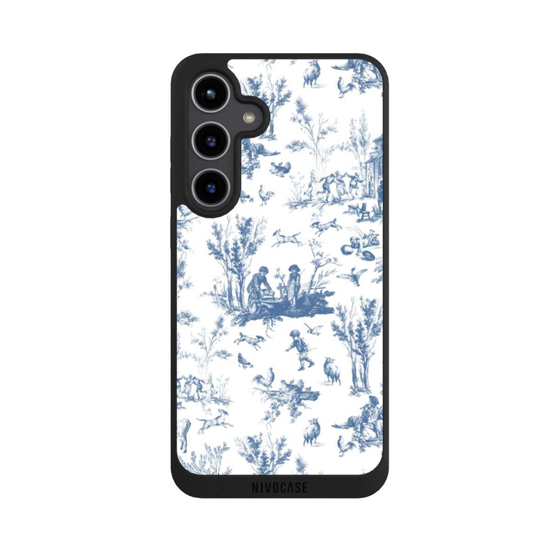 Galaxy S24 + NIVOpure Blue Landscape Vintage Pattern