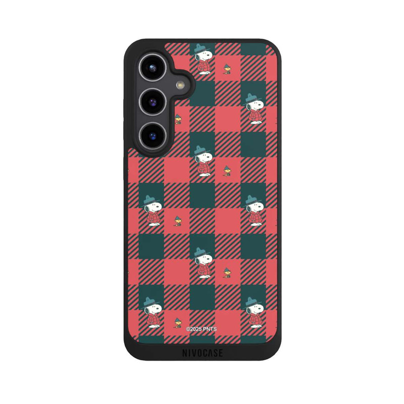Galaxy S24 + NIVOpure Peanuts Red Tartan Pattern
