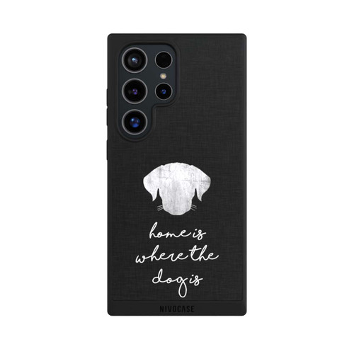 Samsung Galaxy S24 Ultra NIVOpure Home Is Where The Dog Is - White on Black