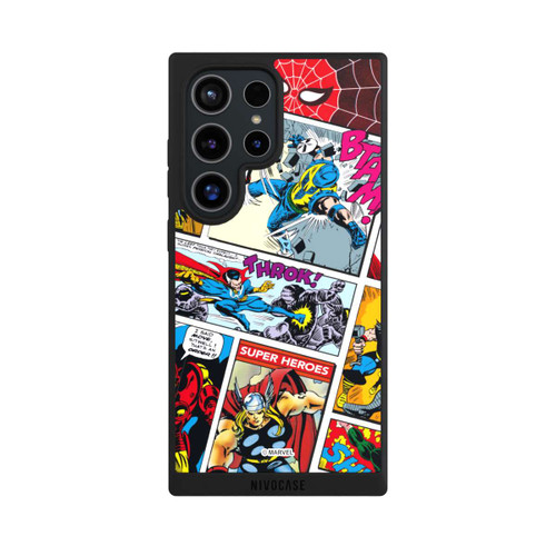 Samsung Galaxy S24 Ultra NIVOpure Marvel Retro Comic Blue
